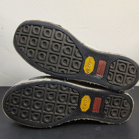 VISVIM Skagway G Patten Mens Size 8 White Red Stripe Canvas Leather Sneakers - Picture 14 of 16